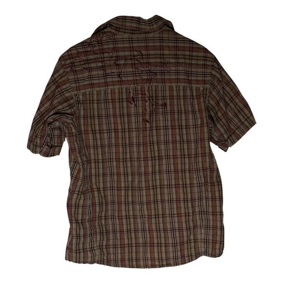 Mountain Hardwear Men's Premium Plaid Button Down Shirt Medium - Picture 9 of 11